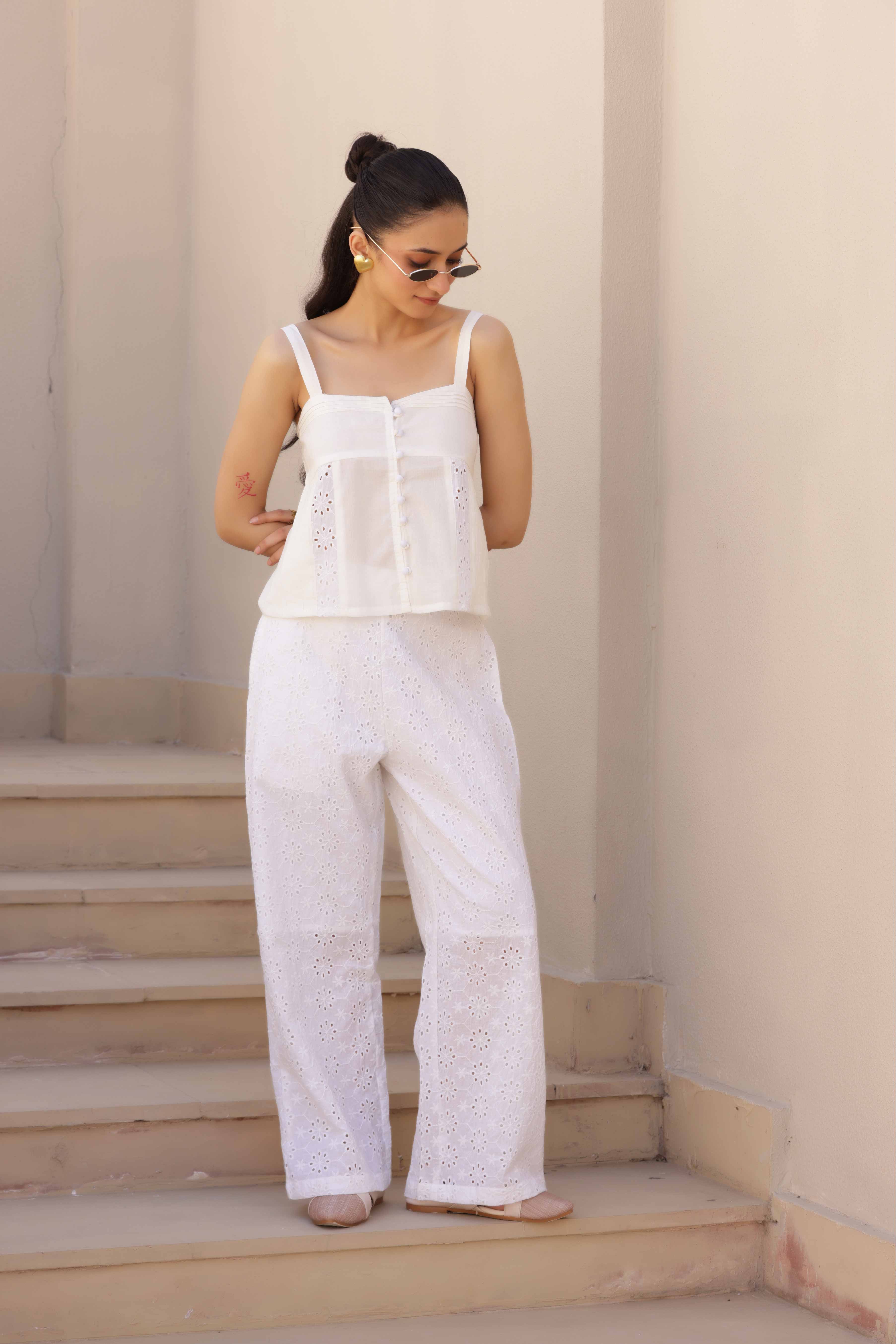 Osian Co-ord Set - White