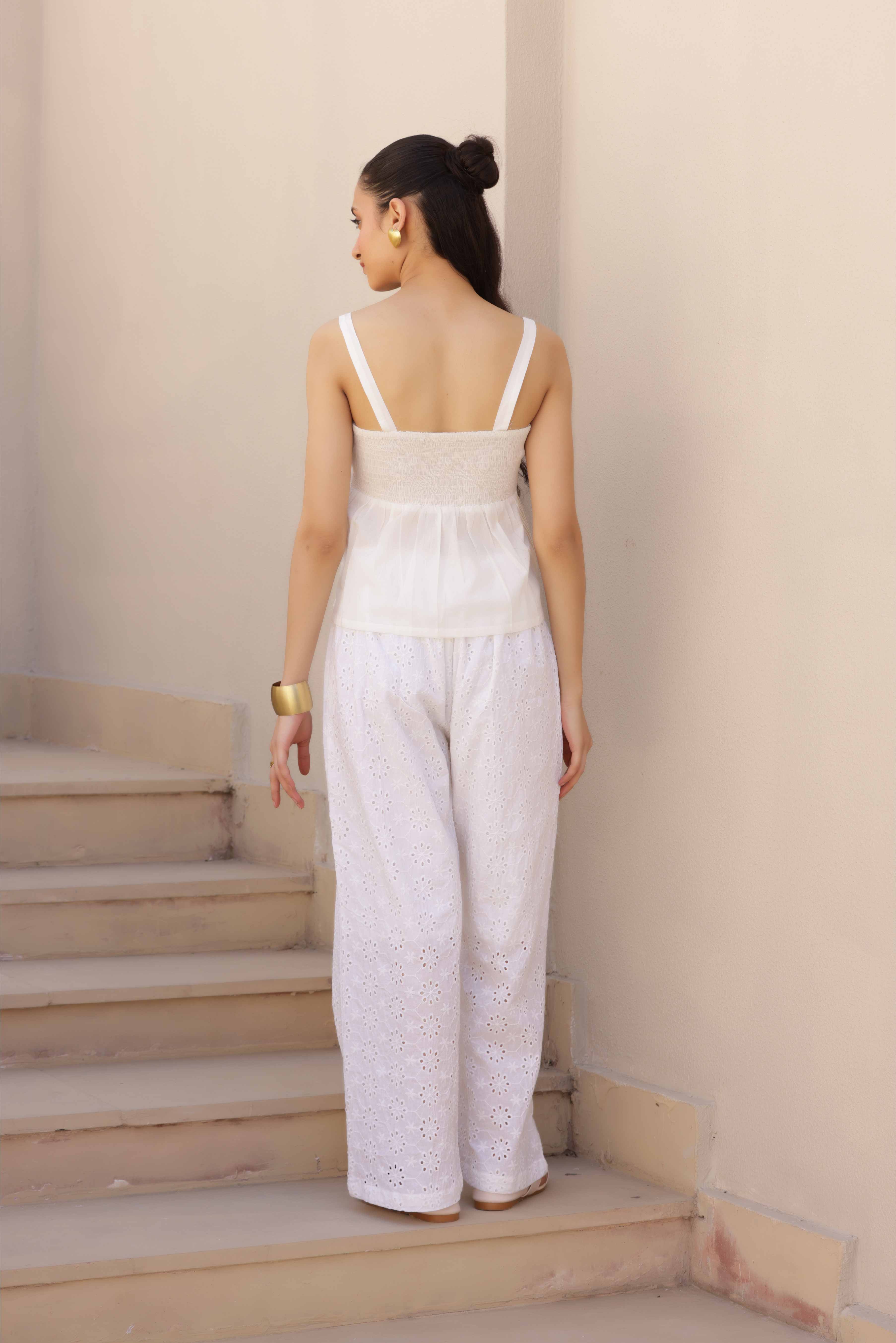 Osian Co-ord Set - White