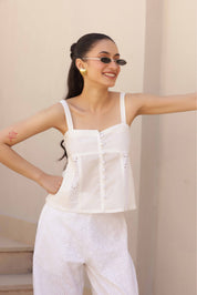 Osian Co-ord Set - White
