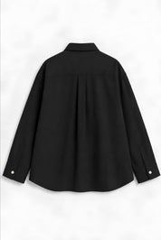 OLIVIA BLACK DYED SHIRT MEN