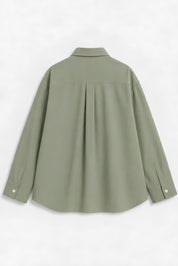 OLIVIA OLIVE GREEN DYED SHIRT WOMEN