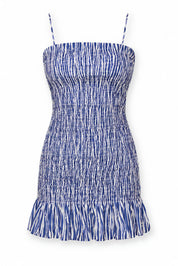 SILVIA MINI DRESS - BLUE