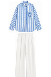 ORNELA BLUE STRIPE CO-ORD MEN