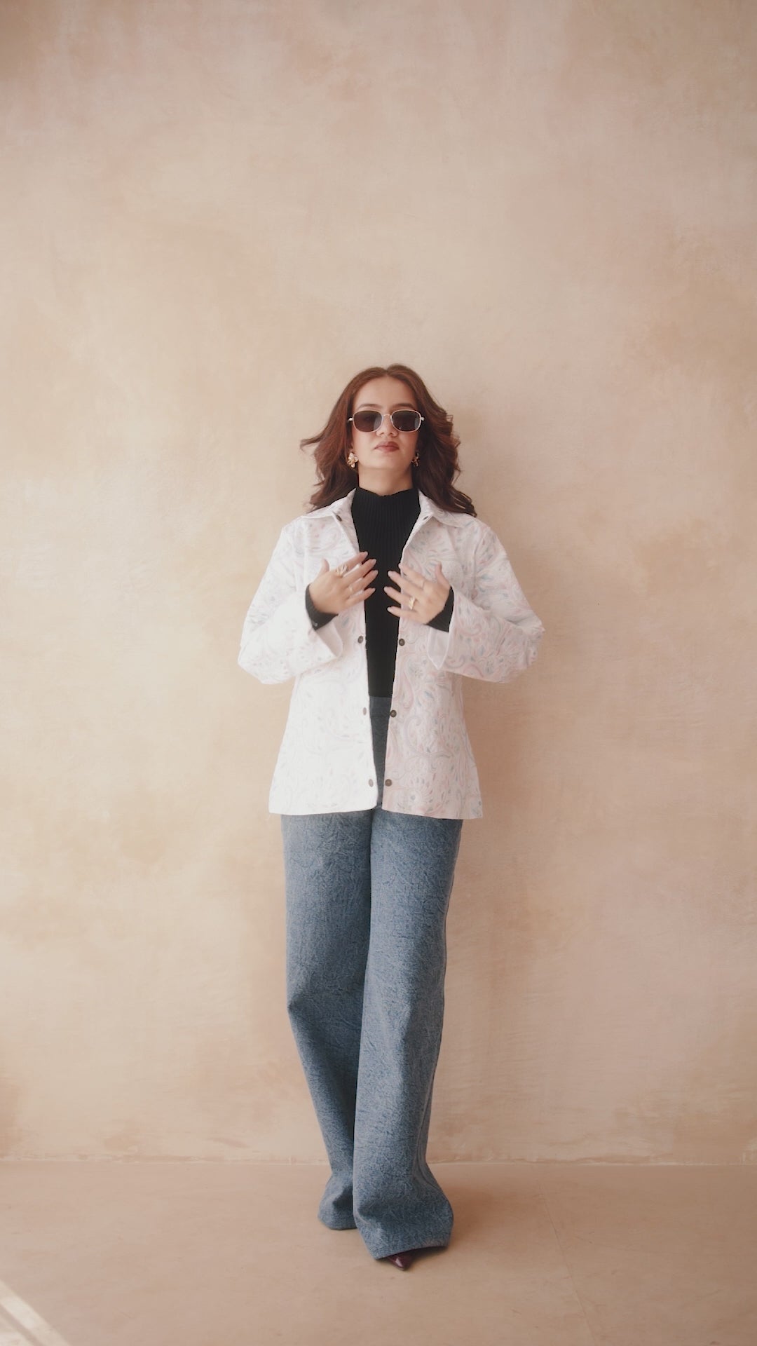 LUXE GEOMETRIC STATEMENT SHACKET