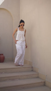 Osian Co-ord Set - White