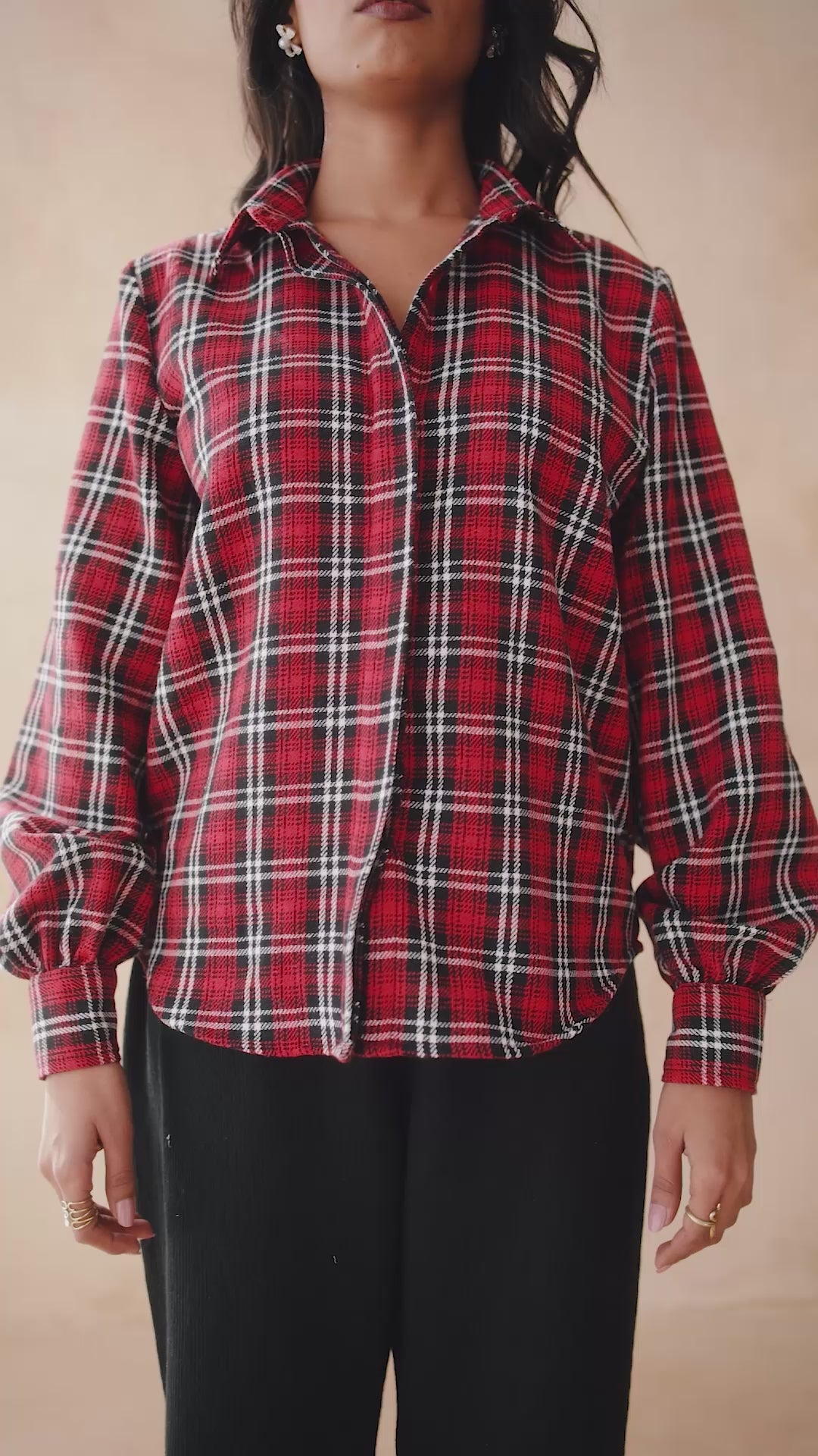 RUSTIC RUBY CHECKED SHIRT