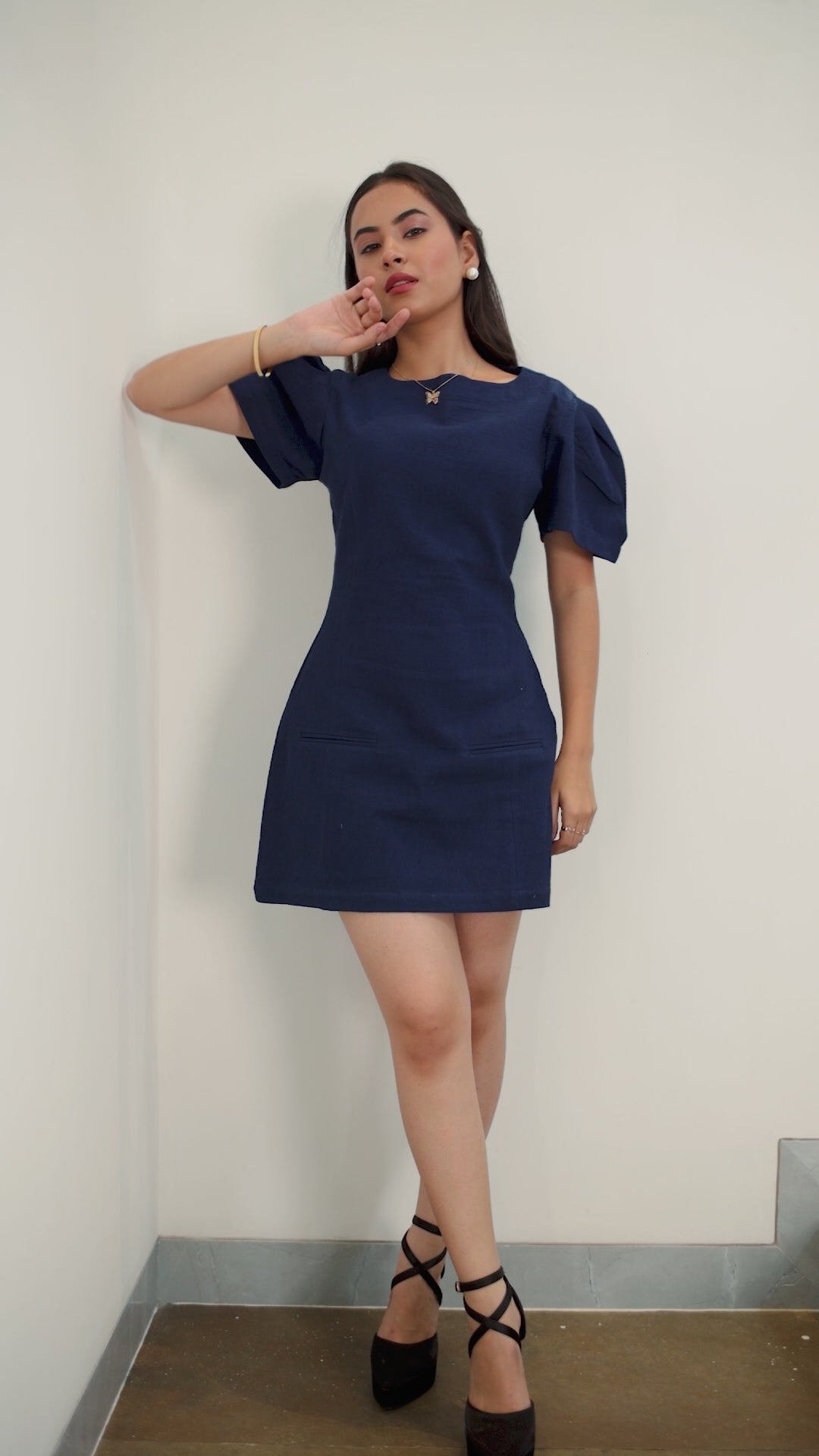 VENI MINI DRESS - BEIGE